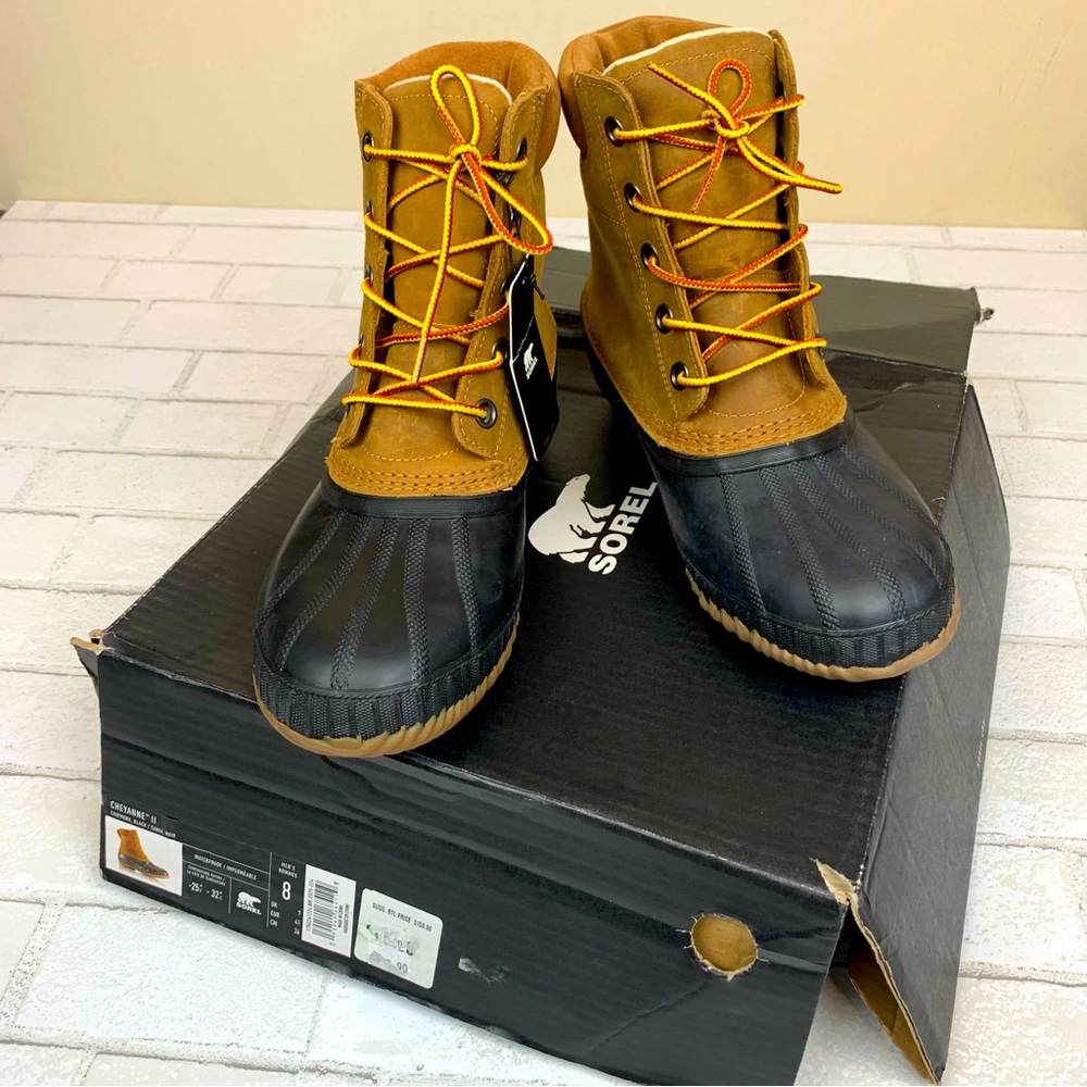 Sorel Cheyanne II Waterproof Lace Rain Snow Winter Boots  Men’s 8 NEW - Picture 10 of 11